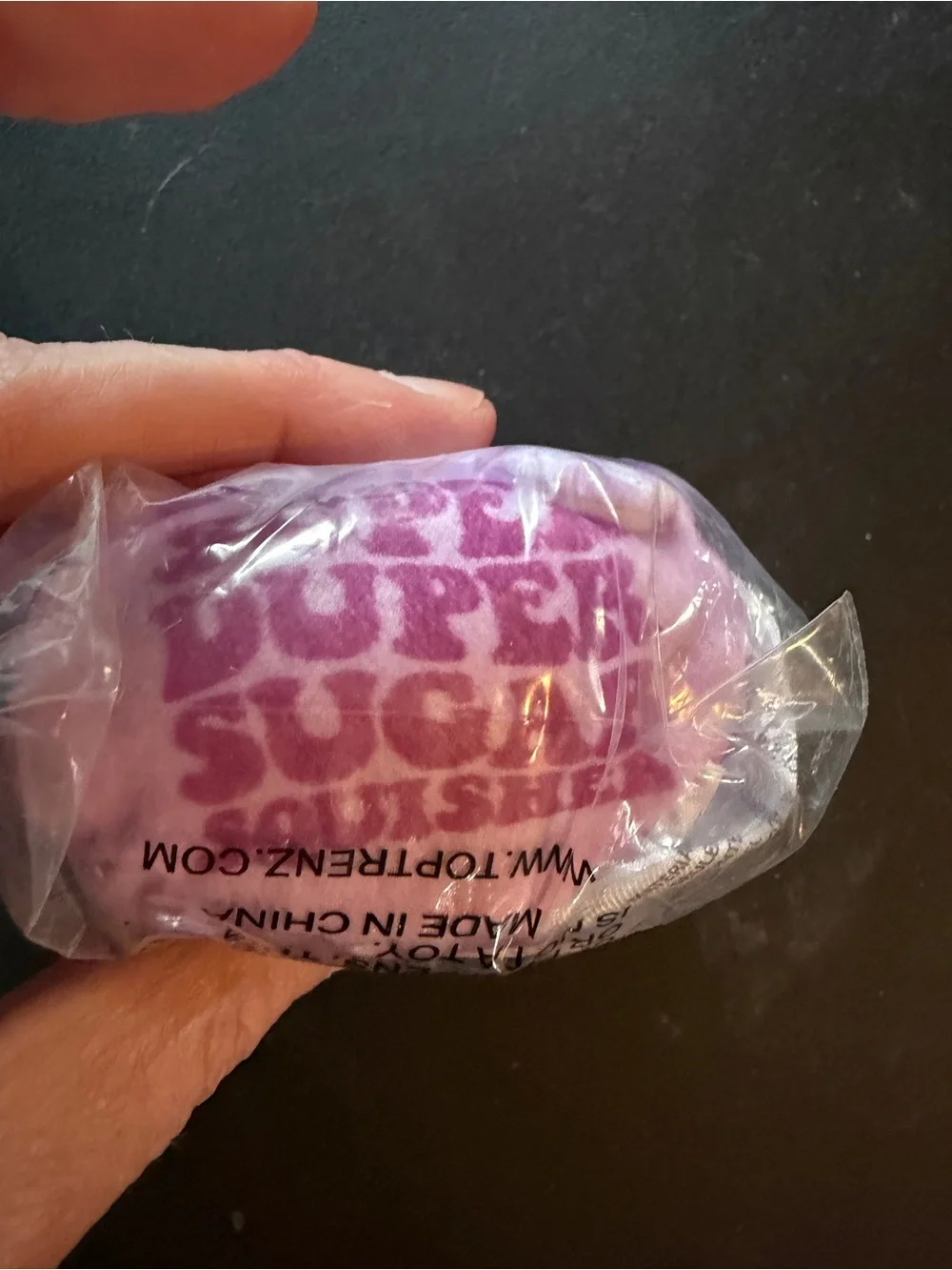 New Squishy Top Trenz Super Duper Sugar Squisher Mini Moody Theo Bunny Purple